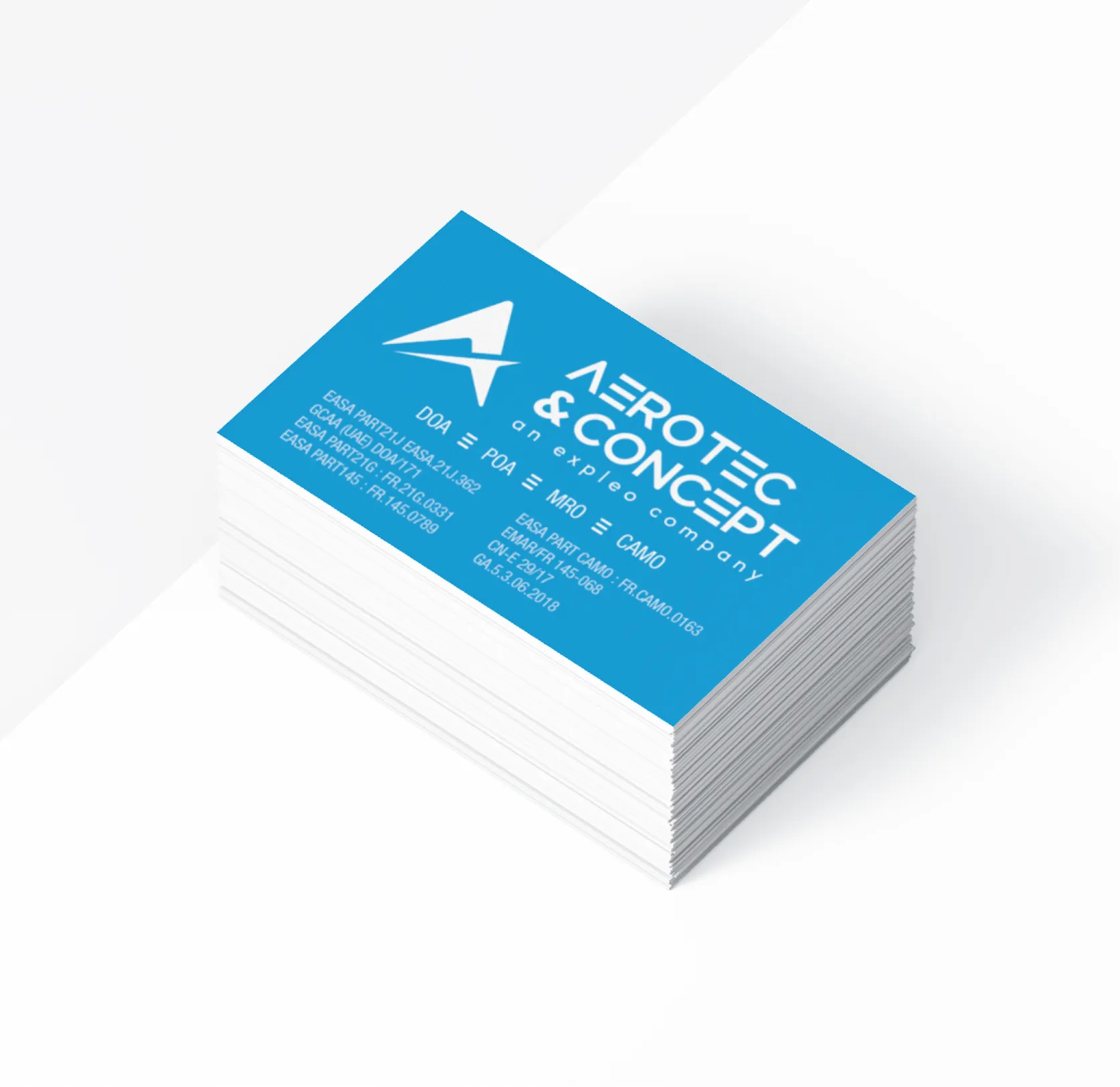 Carte de visite Aerotec & Concept - identité visuelle professionnelle